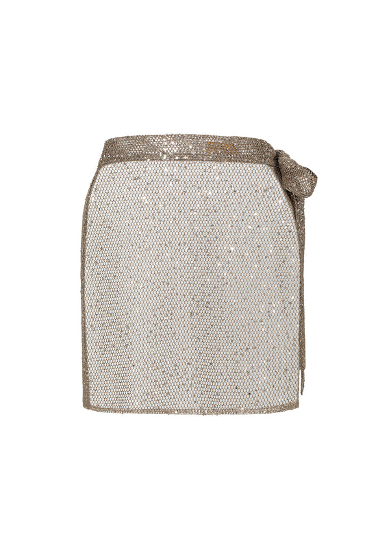 AFTERGLOW SKIRT - SHIMMER TAN
