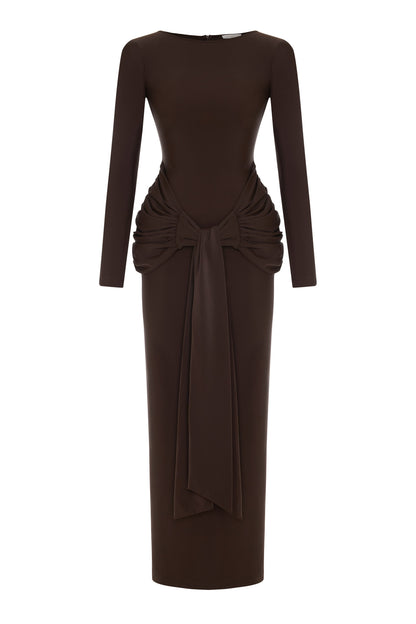 AIRA ELBİSE ACI KAHVE