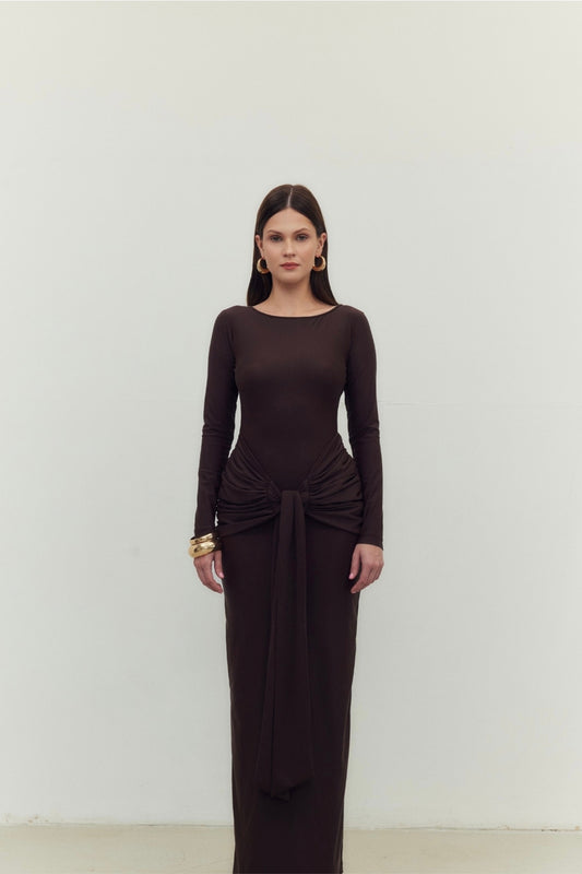 AIRA ELBİSE ACI KAHVE