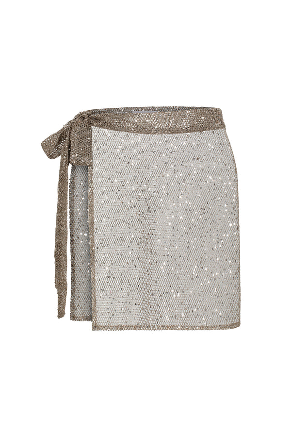 AFTERGLOW SKIRT - SHIMMER TAN