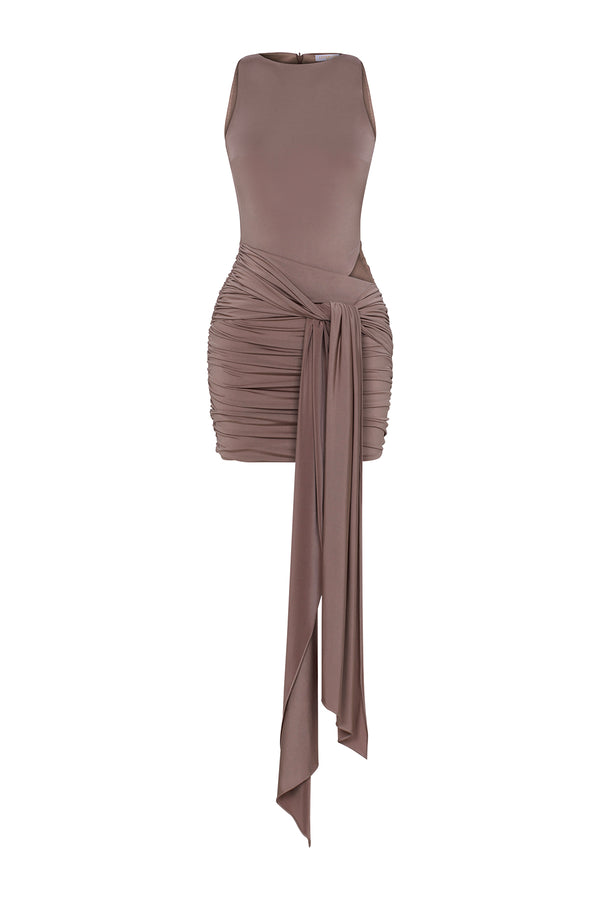 MIRAGE MINI DRESS - ROSE NUDE