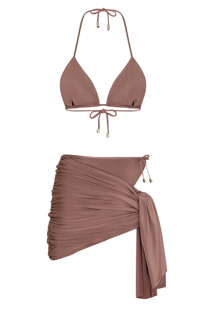 BRONZED BEACH SET - ROSE TAUPE