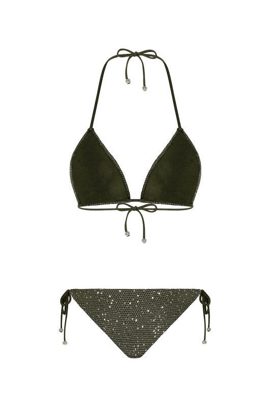 GLOW BİKİNİ TAKIMI - SHIMMER OLIVE